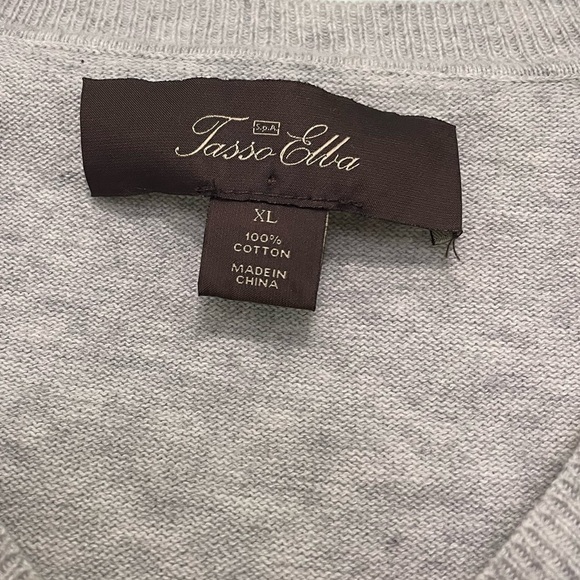 Tasso Elba Argyle design sweater size XL - Picture 4 of 5